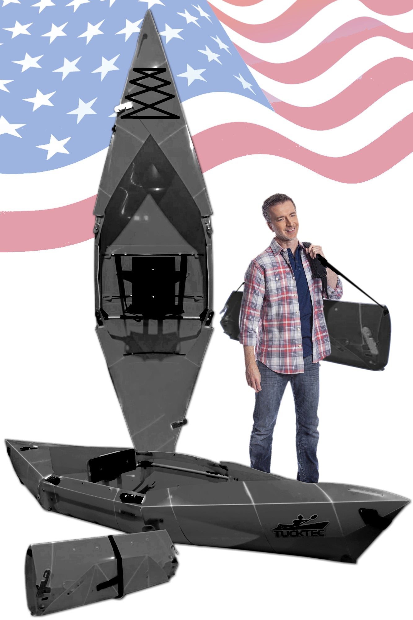 Tucktec Pro Folding Kayak | Foldable, Portable Kayak | Hard-Shell | 2-minute Set-up