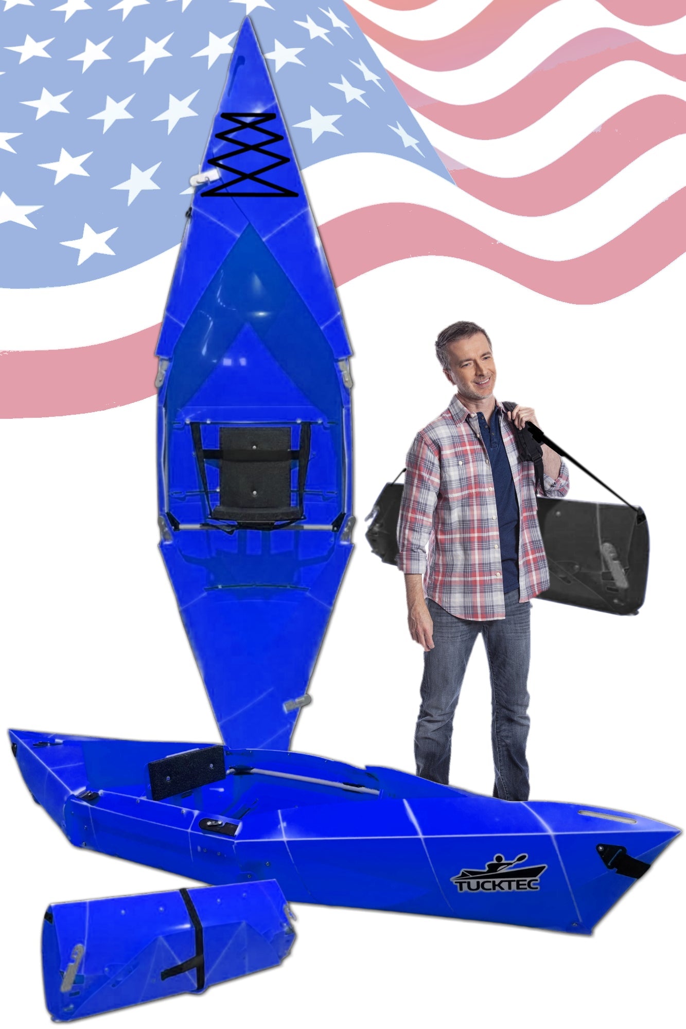 Tucktec Pro Folding Kayak | Foldable, Portable Kayak | Hard-Shell | 2-minute Set-up