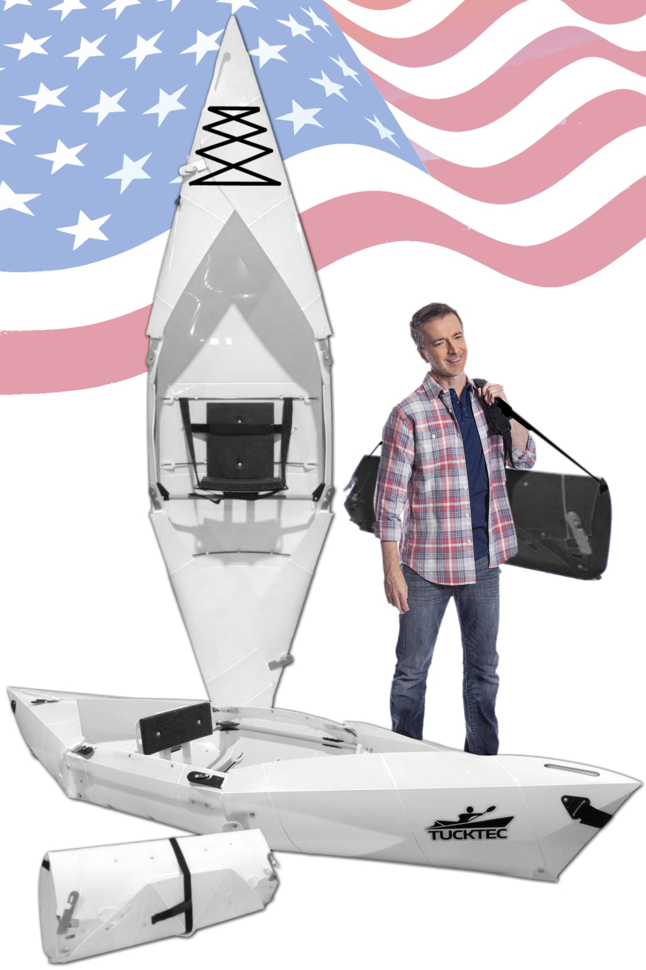 Tucktec Pro Folding Kayak | Foldable, Portable Kayak | Hard-Shell | 2-minute Set-up