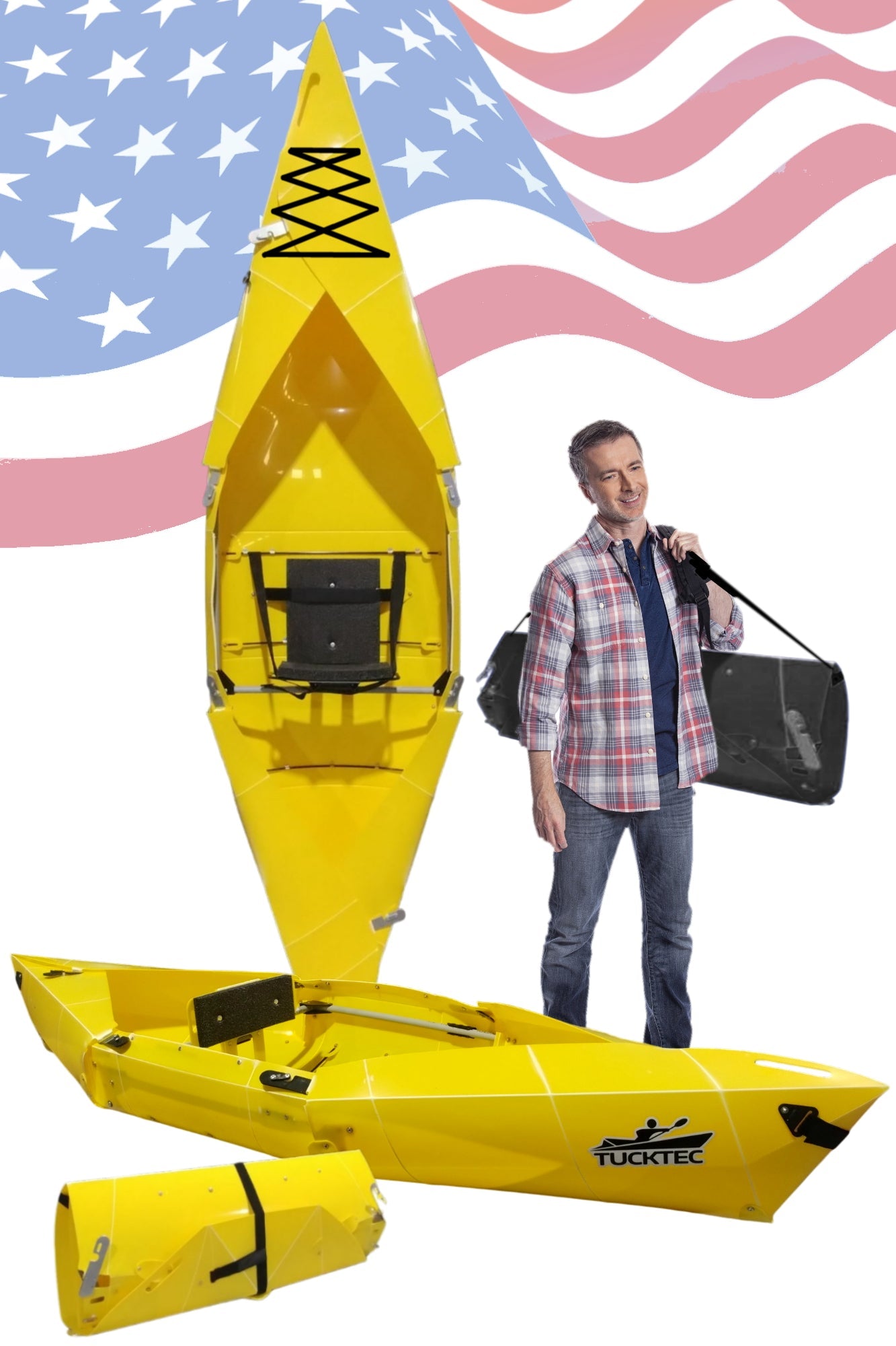 Tucktec Pro Folding Kayak | Foldable, Portable Kayak | Hard-Shell | 2-minute Set-up