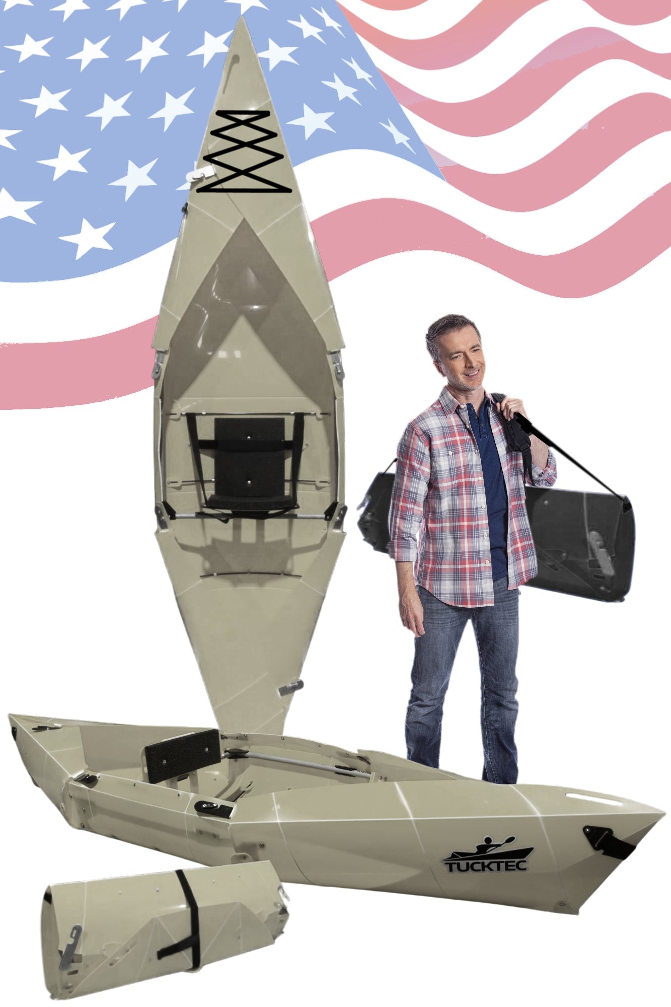Tucktec Pro Folding Kayak | Foldable, Portable Kayak | Hard-Shell | 2-minute Set-up